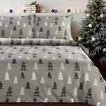 Vánoční povlečení 100% bavlna flanel LEON 1x 140x200 cm, 1x povlak 70x80 cm MyBestHome