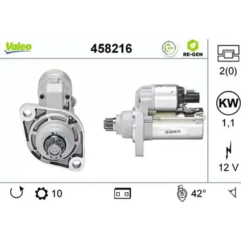 Autoelektrika VALEO Startér VA 458216