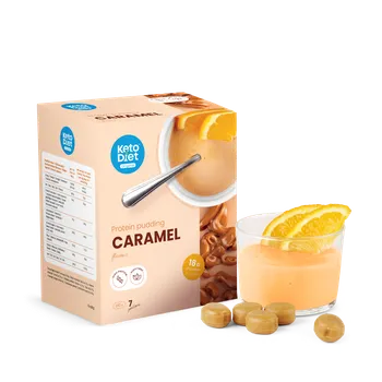 Keto dieta KetoDiet Proteinový pudink – příchuť karamel (7 porcí)
