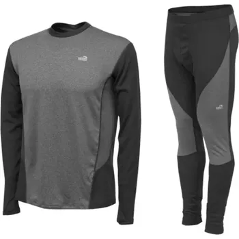 Rybářské oblečení GEOFF ANDERSON - Triko WizWool 150 Pulover + Termokalhoty Šedé vel. 3XL