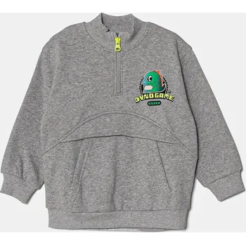 Chlapecká mikina Dětská mikina United Colors of Benetton 3J73G200W.P.Seasonal šedá 90X, vel. 98