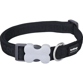 Red Dingo obojek polstrovaný – Black – 15 mm x 22-32 cm