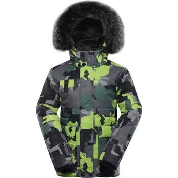 Dětská bunda ALPINE PRO WERDO KJCD335 ZELENÁ 140-146