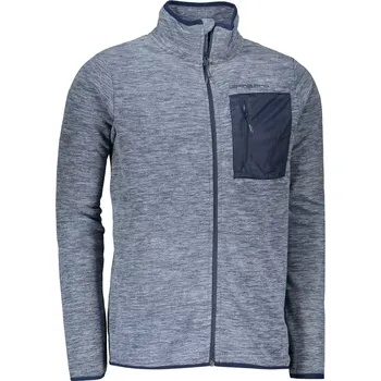 Pánská mikina Pánská fleecová mikina ALPINE PRO ZINAJ MSWS276 TMAVĚ MODRÁ S