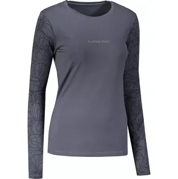 Dámské tričko Dámské triko ALPINE PRO OPESA LTSB176 TMAVĚ ŠEDÁ XS