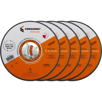 Vrták Vergionic 0192 Řezný kotouč na kov 125 mm, 5 ks