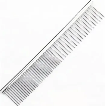 Úprava srsti hospodářského zvířete Pronett XJ4611 Ocelový hřeben na česání srsti psa kočky 16,5 x 3 cm