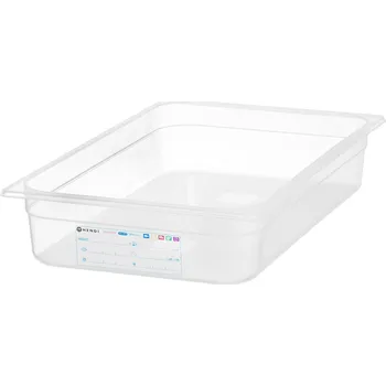 Dóza na potraviny Kontejner GN 1/1 HACCP, HENDI, GN 1/1, 12L, Průhledná, 530x325x(H)100mm