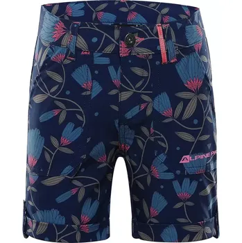 Chlapecké kalhoty Dětské šortky ALPINE PRO LARKO KPAR182 MODRÁ POTISK 104-110