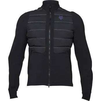 Cyklistická bunda Pánská cyklo mikina FOX Flexair Fire Hybrid Lunar Black - XL