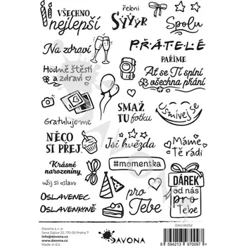 samolepka HuráPapír Samolepky A5 jednobarevné - Narozeniny, oslava 1