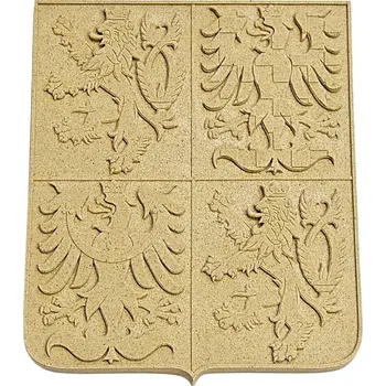 Vlajka Pískovcový státní znak ČR - 30 x 35 cm