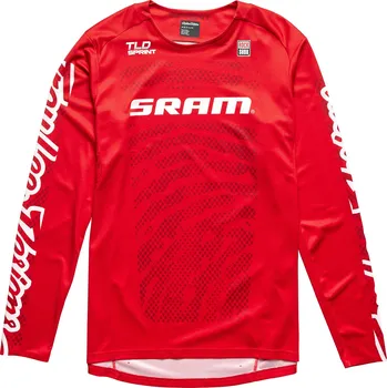 cyklistický dres TLD DRES S DLOUHÝM RUKÁVEM SPRINT SRAM SHIFTED FIERY RED (32349800) L (TLD DRES S DLOUHÝM RUKÁVEM SPRINT SRAM SHIFTED FIERY RED (32349800) L)