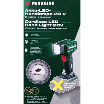 PARKSIDE Aku ruční LED reflektor PLHLA 20-Li A1 - bez akumulátoru a nabíječky