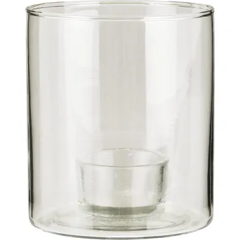 Svícen IB Laursen Skleněný svícen na čajové svíčky GENOMSKI, čirý