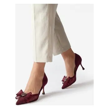 Dámské lodičky Lodičky Eva Minge EO-AVA-78096-202 Bordó 38