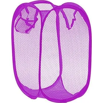 Koš na prádlo Verk 01607 Skládací koš na prádlo fialový