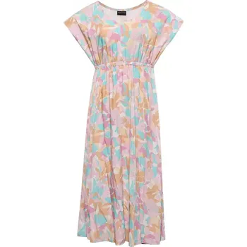 Dámské šaty Dámské letní šaty ALPINE PRO NIEWA BÉŽOVÁ S