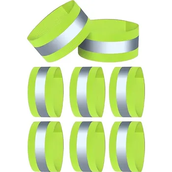 Cyklistická vesta Verk 14586 Reflexní náramek nastavitelný 8 ks