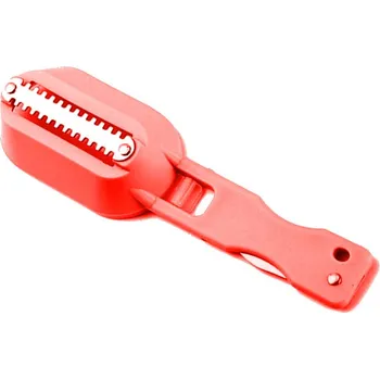 Kuchyňská škrabka Foxter 2583 Škrabka na rybí šupiny červená