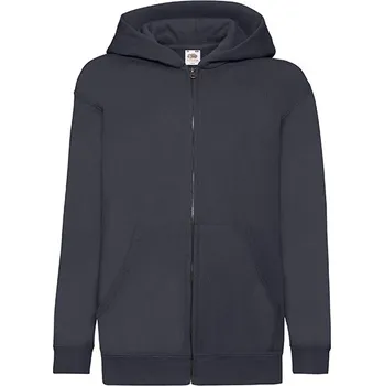 Chlapecká mikina Fruit of the Loom Klasická dětská mikina s kapucí - klokanka Barva: Deep Navy, Velikost: 152 G_F401NK