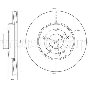 Brzdový kotouč Brzdový kotouč METELLI 23-0314C