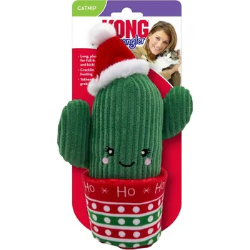 Hračka pro kočku KONG Holiday Wrangler Vánoční kaktus pro kočky 15 cm