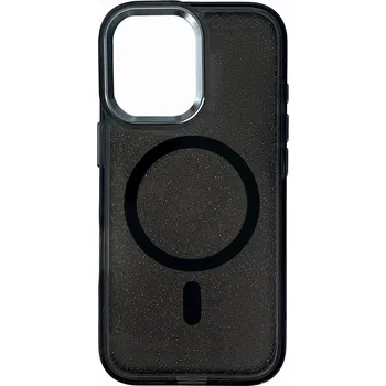 Hurtel Třpytivý kryt MagSafe kompatibilní pro iPhone 17 Pro - černý