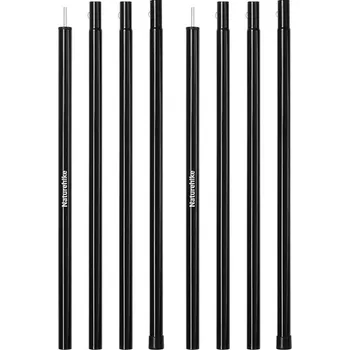 Příslušenství ke stanu Naturehike třidílné skládací tyče k přístřeškům - 2 x 240 cm - černé