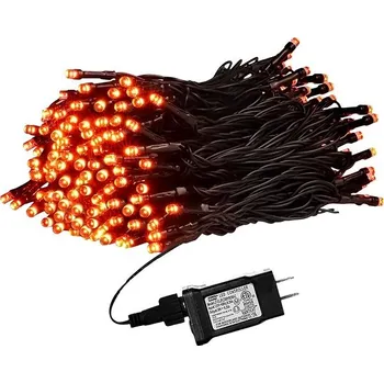 Vánoční dekorace Venkovní řetěz 10 m 100 LED, červený, 8 programů