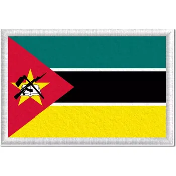 Vlajka Pelisport Mosambická vlajka tištěná nášivka 6 x 4 cm