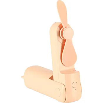 Domácí ventilátor KIK KX3075 Ventilátor skládací, USB, 1200 mAh, USB-C, růžová