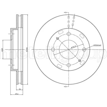 Brzdový kotouč Brzdový kotouč METELLI 23-0461C