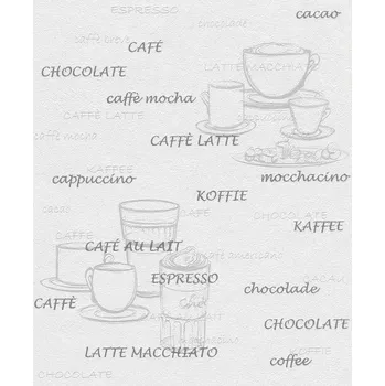 Tapeta RASCH | Vliesová tapeta na zeď Unsere Besten 770421 | 0,53 x 10,05 m | bílá, šedá, béžová, metalická + Bílá, šedá, béžová, metalická vliesová tapeta na stěnu 770421 v rozměru 0,53 x 10,05 m