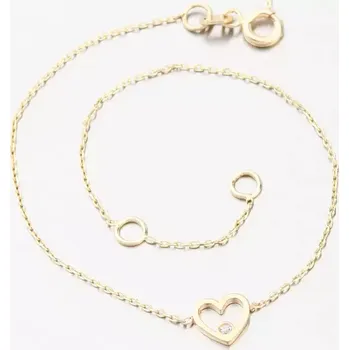 Náramek Náramek se srdcem zlato 585 GCA14-001 délka 18 cm