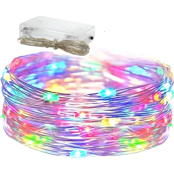 Vánoční dekorace Verk 26020 Světelný řetěz na baterie 100 LED multikolor 10 m