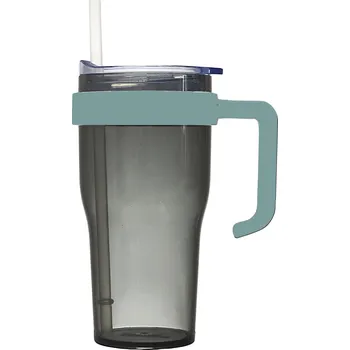 Termohrnek CMP KA0671 Plastový hrnek s brčkem a ouškem, 600 ml, černý