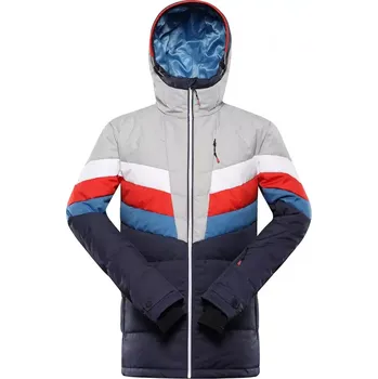 Sportovní oblečení Pánská péřová lyžařská bunda ALPINE PRO FEEDR MJCB638 MODRÁ INDIGO M