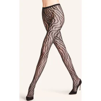 Dámské punčochy Falke Dámské Jemné Punčocháče Zebra, 3009 black, 38