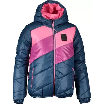 Dívčí bunda Dětská bunda ALPINE PRO MERIKO KJCS181 MODRÁ/RŮŽOVÁ 92-98