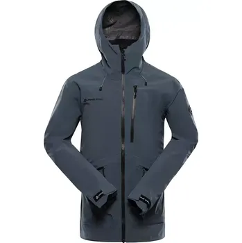 Pánská větrovka Pánská nepromokavá bunda ALPINE PRO ZARR ŠEDÁ L