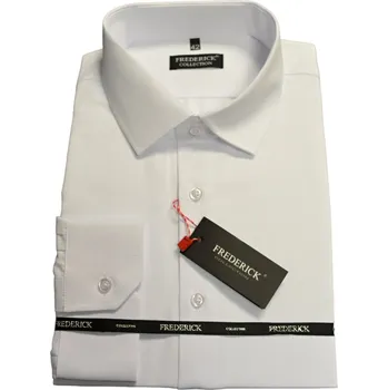 Pánská košile Pánská košile s dlouhým rukávem - střih REGULAR - vzor SV01 - bílá barva 188/194 cm - 47