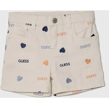 Dětské riflové kraťasy Guess K4GD00.WG5P0.PPYH bílá 00X, vel. 105-112