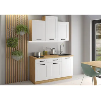 Kuchyňská linka Kuchyňská linka 150 cm Luna 1 - Dub artisan + Bílá