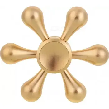 Gadget Fidget spinner kovový, Kormidlo 6tiramenné zlaté, 2.jakost