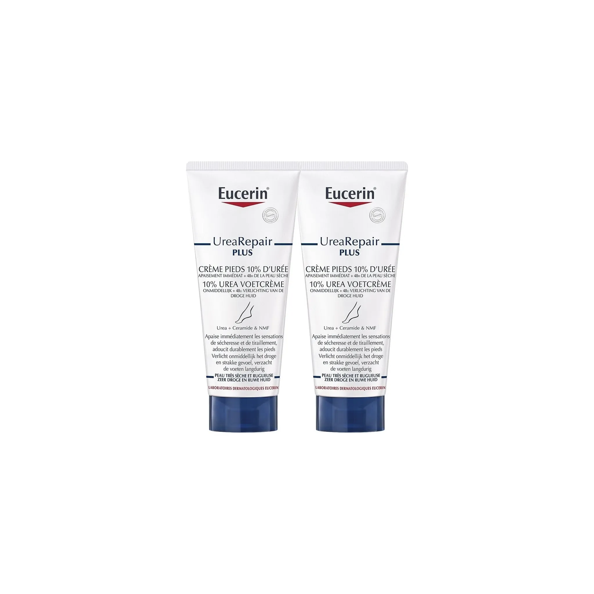 Fotografie 1 - Krém na nohy Eucerin UreaRepair Plus 10% krém na nohy 2x 100 ml