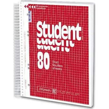 Blok Student blok A5 80 listů čtver.spirálový