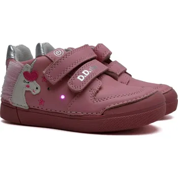 Chlapecké polobotky Blikací boty DDstep S068-42893A jednorožec Velikost: 25