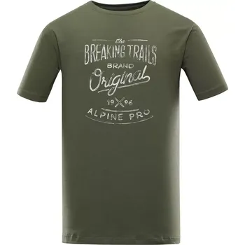 Pánské oblečení Pánské triko ALPINE PRO ZIMIW MTSA822 KHAKI XS