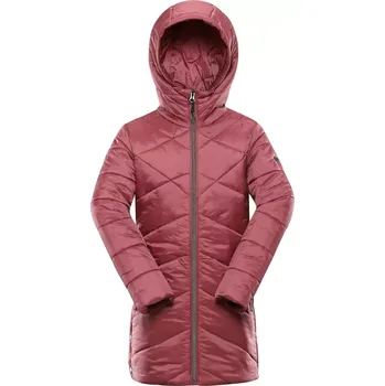 Dívčí kabát Dětský kabát ALPINE PRO TABAELO KCTY027 VÍNOVÁ 92-98